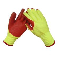 Red Rubber Coated Working Glove